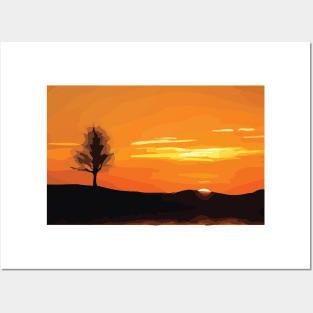Artistic Sunset Posters and Art